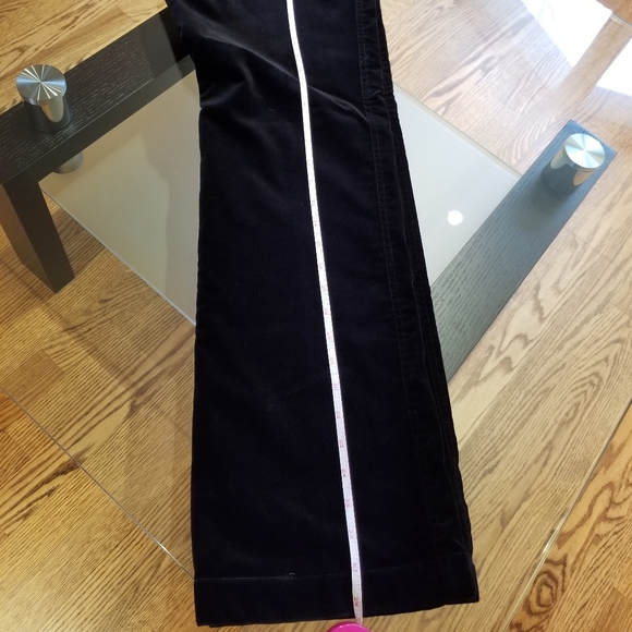 Yansi Fugel Black Velvet Cotton Pants - Picture 6 of 11